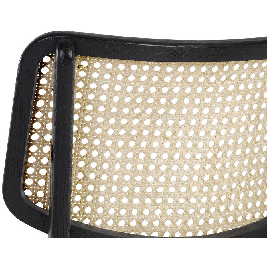 Annex Abbington Black / Natural Dining Chair, Set Of 2